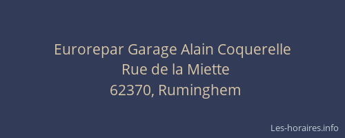 Eurorepar Garage Alain Coquerelle