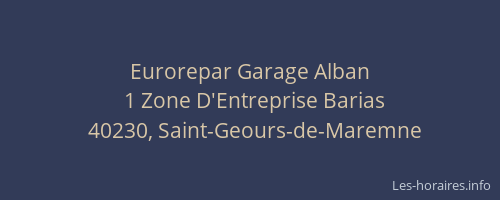 Eurorepar Garage Alban