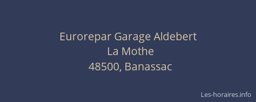 Eurorepar Garage Aldebert