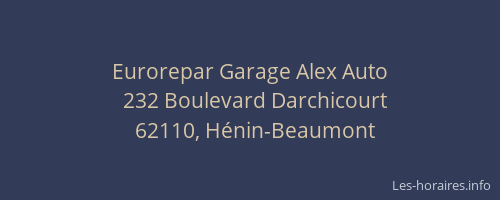 Eurorepar Garage Alex Auto