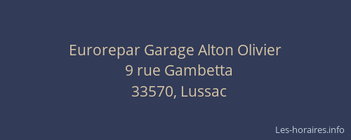 Eurorepar Garage Alton Olivier