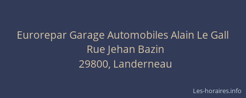 Eurorepar Garage Automobiles Alain Le Gall