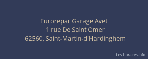 Eurorepar Garage Avet