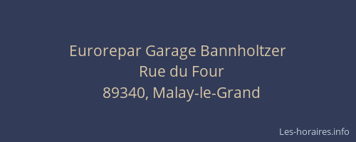 Eurorepar Garage Bannholtzer