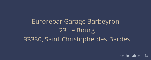Eurorepar Garage Barbeyron