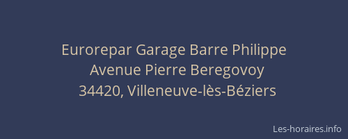 Eurorepar Garage Barre Philippe