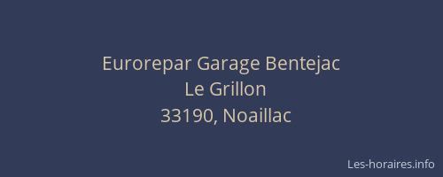 Eurorepar Garage Bentejac