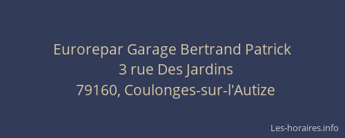 Eurorepar Garage Bertrand Patrick