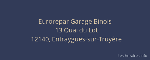 Eurorepar Garage Binois