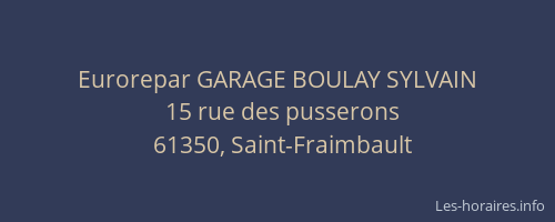 Eurorepar GARAGE BOULAY SYLVAIN