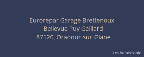 Eurorepar Garage Brettenoux
