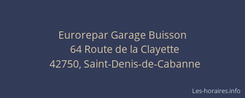 Eurorepar Garage Buisson
