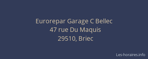 Eurorepar Garage C Bellec
