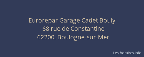 Eurorepar Garage Cadet Bouly