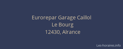 Eurorepar Garage Caillol