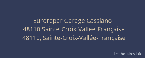 Eurorepar Garage Cassiano