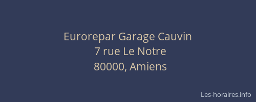 Eurorepar Garage Cauvin