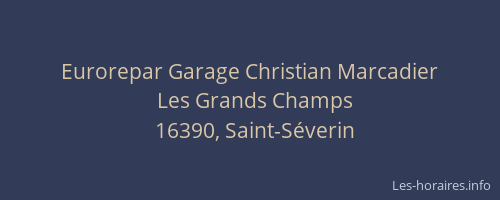 Eurorepar Garage Christian Marcadier