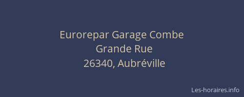 Eurorepar Garage Combe