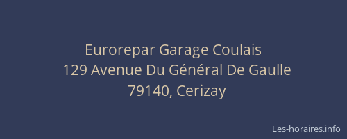 Eurorepar Garage Coulais