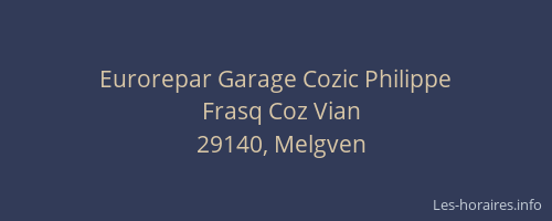 Eurorepar Garage Cozic Philippe