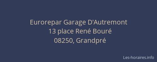 Eurorepar Garage D'Autremont