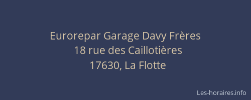 Eurorepar Garage Davy Frères