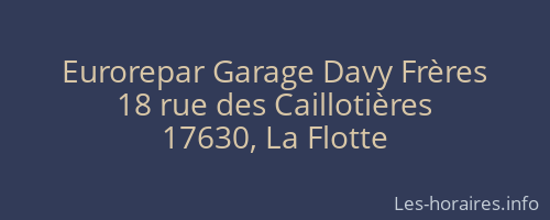 Eurorepar Garage Davy Frères