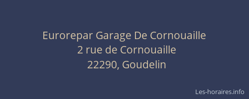 Eurorepar Garage De Cornouaille