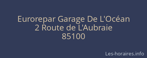 Eurorepar Garage De L'Océan