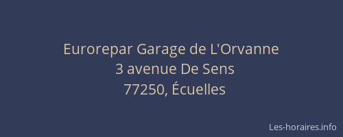 Eurorepar Garage de L'Orvanne