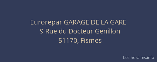 Eurorepar GARAGE DE LA GARE