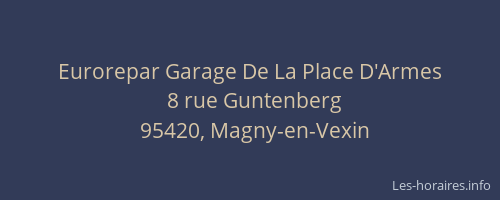 Eurorepar Garage De La Place D'Armes