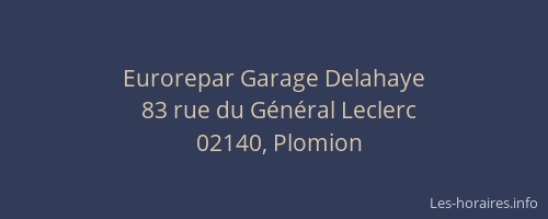 Eurorepar Garage Delahaye