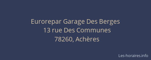 Eurorepar Garage Des Berges