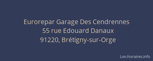 Eurorepar Garage Des Cendrennes
