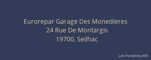 Eurorepar Garage Des Monedieres