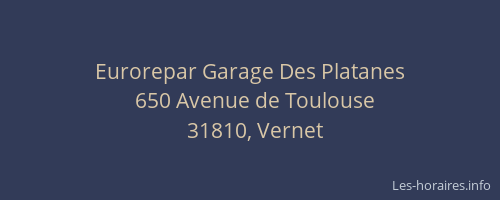Eurorepar Garage Des Platanes