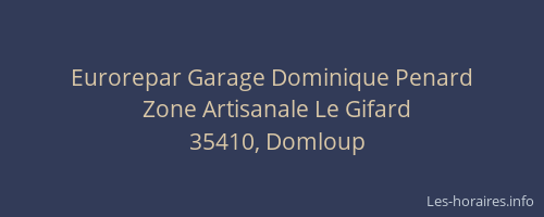 Eurorepar Garage Dominique Penard
