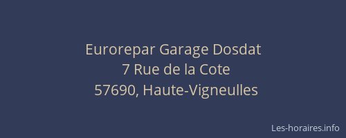 Eurorepar Garage Dosdat