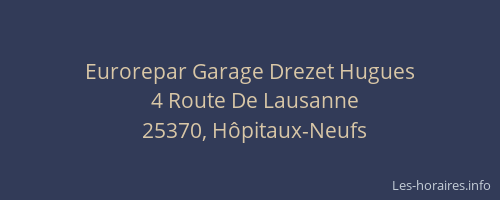 Eurorepar Garage Drezet Hugues