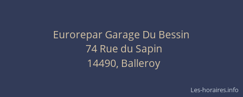 Eurorepar Garage Du Bessin