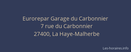 Eurorepar Garage du Carbonnier