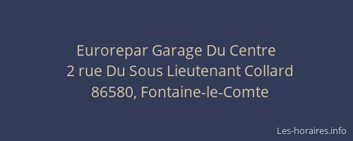 Eurorepar Garage Du Centre