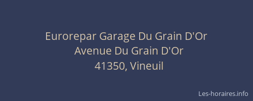 Eurorepar Garage Du Grain D'Or