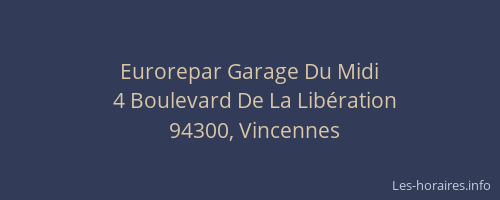 Eurorepar Garage Du Midi