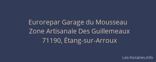 Eurorepar Garage du Mousseau
