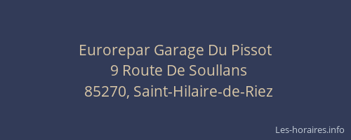 Eurorepar Garage Du Pissot