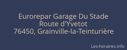 Eurorepar Garage Du Stade