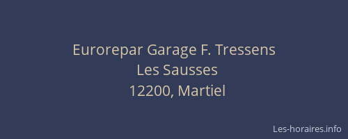 Eurorepar Garage F. Tressens